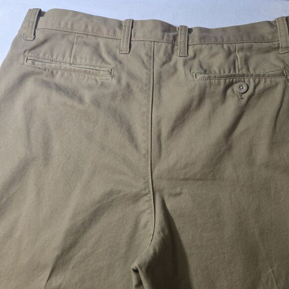 Steve and Barrys Khaki Pants Mens 34x32 Beige Brown Straight Cotton - Picture 5 of 6